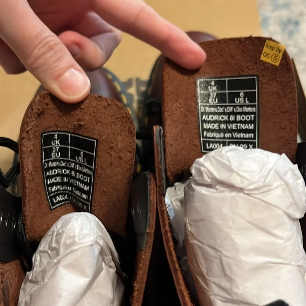 NWT Dr. Martens Audrick Brando Platform Leather Boots UK 4/US 6 - Picture 17 of 17